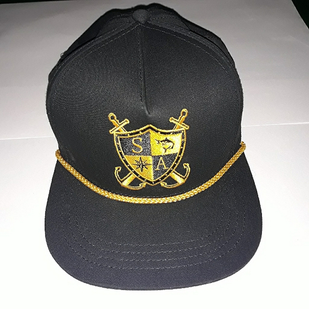 SA Company flat bill hat fish shield anchor hunting sport outdoor travel active